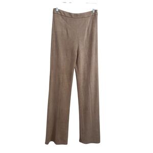 Windsor Faux Suede Tan Flare Pants Size Medium